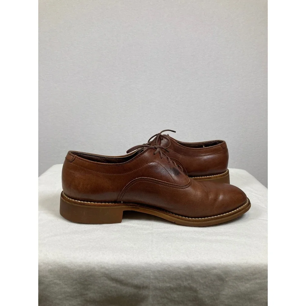 Dexter Beacon Hill Oxford Shoes Mens 7.5 M Brown‎ Leather Vibram Sole USA W646-2
